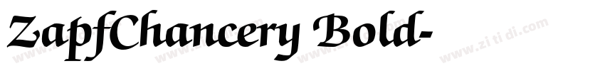 ZapfChancery Bold字体转换